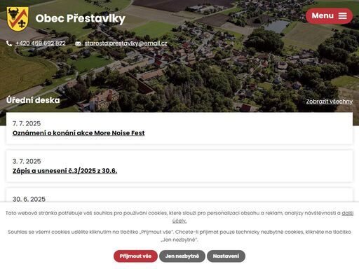 obec přestavlky se nachází v okrese chrudim, kraj pardubický. žije zde přes 200 obyvatel. zjistěte o nás více. podívejte se na aktuality a úřední desku.