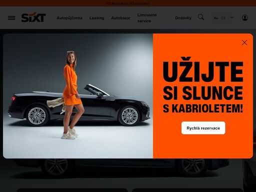 autopůjčovna sixt, to je nejvýhodnější pronájem auta. pobočky praha, brno, ostrava. rezervujte si auto online teď hned.