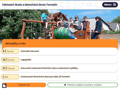 škola slučuje základní školu, mateřskou školu, školní družinu a školní jídelnu. výuka probíhá podle vlastního školního vzdělávacího programu škola pro život.