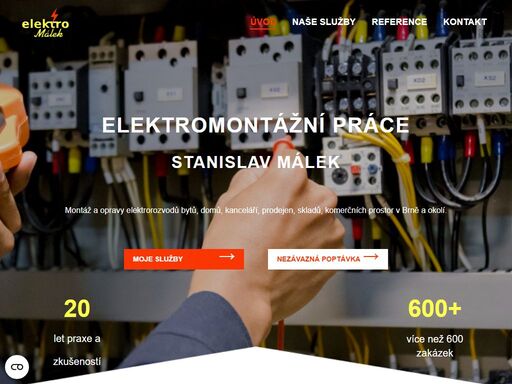 provádím elektromontážní práce, opravy a rekonstrukce rodinných domů a bytů.