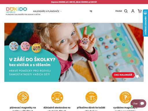 dokido – magnetické plánovací pomůcky pro děti. vytvořte doma klidnější dny díky vizuálnímu režimu, který děti motivuje k samostatnosti.