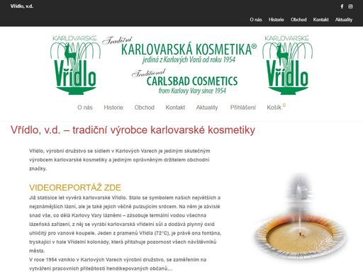 tradiční výrobce karlovarské kosmetiky - koupelové soli, masážní přípravky, balneo, péče o ruce, péče o tělo a nohy, pleťová kosmetika a ústní hygiena.