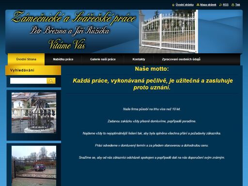 nabízíme zámečnické práce dle představ zákazníka
