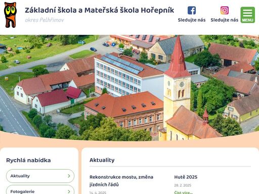 základní škola a mateřská škola hořepník, okres pelhřimov, kraj vysočina