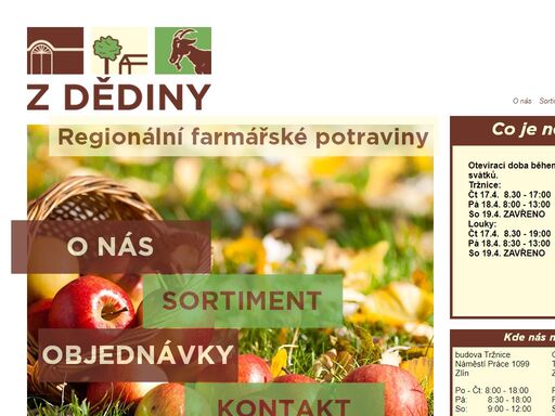 regionální a farmářské potraviny. sortiment obchodu pochází z farem, od malých a středních zpracovatelů.