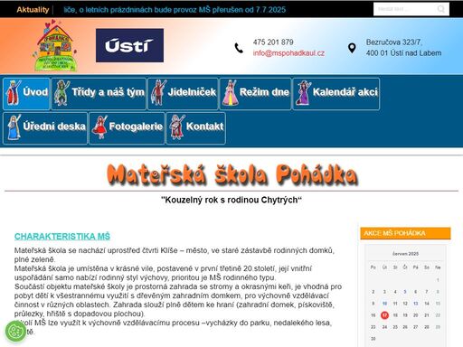 mateřská škola pohádka