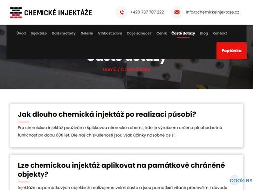 odborná chemická injektáž zdiva je ideálním řešením při boji s vlhkostí zdiva. při injektáži realizujeme až tři řady hydroizolačních clon.