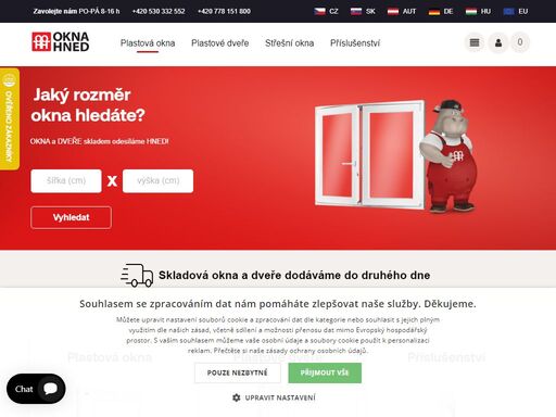 máme kvalitní a levná okna skladem! e-shop nabízí široký výběr plastových oken a balkónových dveří. pro výrobu okna na míru využijte naši online kalkulace.