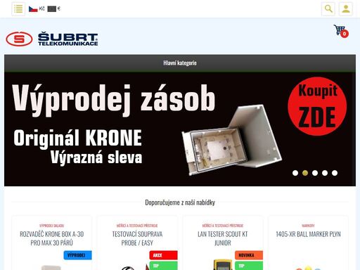 nabízíme kvalitní produkty pro telekomunikační a inženýrské sítě pro montážní firmy i širokou veřejnost.