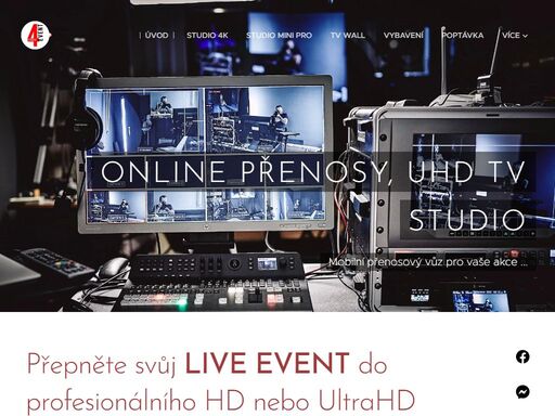 přepněte svůj live event do profesionálního hd nebo ultrahd přenosu