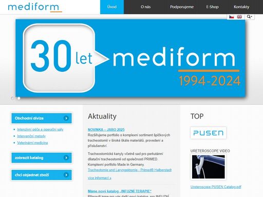 mediform - dodavatel speciálních zdravotnických materiálů pro humánní a veterinární medicínu. s tradicí od roku 1994