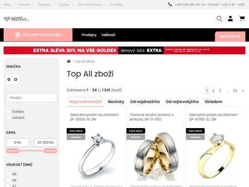 goldex | diamanty, zásnubní prsteny, snubní prsteny, bílé zlato, žluté zlato, se zirkony, stříbro, titan, luxusní, ocelové
