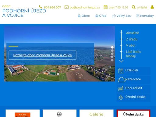   - obec podhorní újezd a vojice