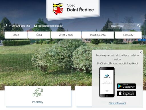 oficiální stránky obce dolní ředice