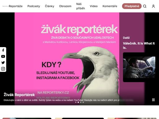 reporterky - zpravodajský portál