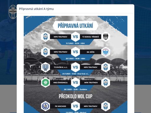 oficiální web trutnovského fotbalu