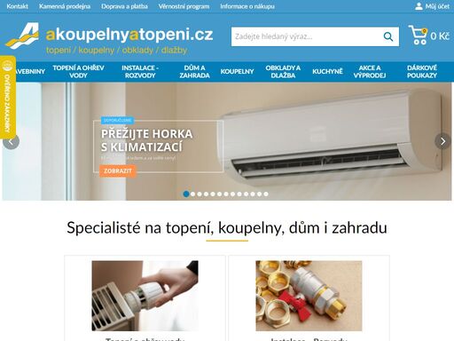 internetový obchod s vybavením pro koupelny a topení. krátké dodací lhůty. ? kotle, topidla, vany, baterie, sprchové kouty, bojlery, čerpadla, vodárny, radiátory, sanitární keramika - umyvadla a záchody, masážní systémy. ? doprava po celé čr.