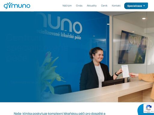 gymuno, spol. s r.o. je nestátním zdravotnickým zařízením, jehož hlavním posláním je poskytování specializované lékařské péče na profesionální úrovni.