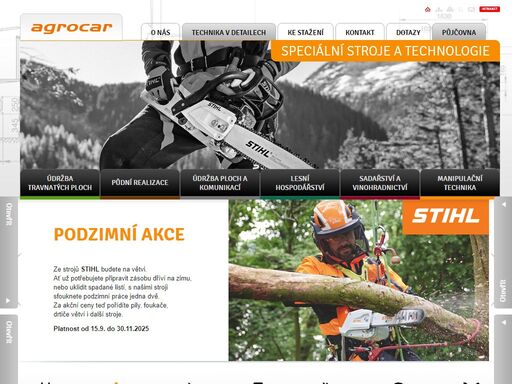 prodej, servis a poradenství v oboru zahradní, lesní a komunální techniky.