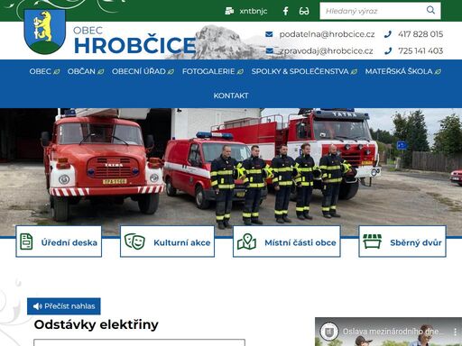 oficiální stránky obce hrobčice