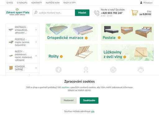 vše pro zdravý spánek. ortopedické matrace, postele z masivu a lamina, lůžkoviny z ovčí vlny a dutého vlákna, anatomické polštáře. dodáváme i atypické rozměry matrací, postelí nebo lůžkovin. 