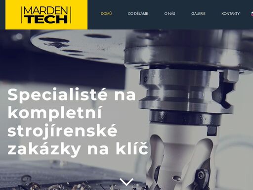 firma mardentech zajišťuje kovovýrobu (frézování, soustružení, zpracování plechu) včetně povrchové úpravy a kalení. dále nabízíme služby konstrukční kanceláře, vývoj a konstrukci strojních zařízení a dílů, 3d tisk, návrh jednodušších strojů, konstrukci nástrojů.