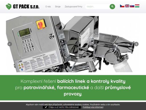 dodáváme balicí a kartonovací stroje, x-ray (rentgeny) a váhy ishida, detektory kovu. exkluzivně zastupujeme firmu ceia v české a slovenské republice zejména v oblasti farmacie, potravinářství