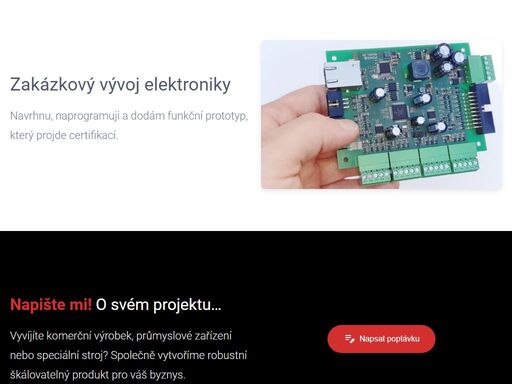 elektronické stavebnice pro profesionální aplikace. návrh a vývoj elektroniky na zakázku – elektronika, embedded systémy, programování.