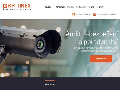 bezpečnostní agentura kp-tinex nabízí komplexní služby v oblasti ostrahy osob a ochrany majetku v plzni a okolí.