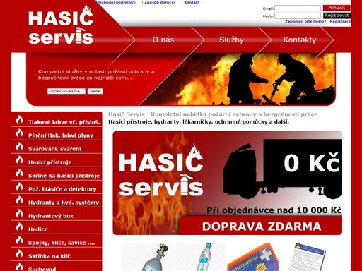 hasící přístroje, bezpečnost, hydranty, sorbenty, tabulky, hasičáky