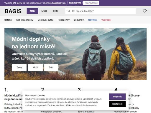 objevujte batohy, kabelky, tašky, kufry, a další módní doplňky na jednom místě! vybírejte ze širokého sortimentu českých i zahraničních značek, objednávejte trendy i nadčasová cestovní zavazadla a nakupujte za ty nejvýhodnější ceny, které pro vás každý den aktualizujeme.