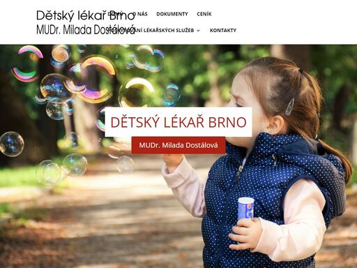 dětský lékař brno- mudr. milada dostálová. pro děti a dorost nabízím kompletní pediatrické služby. zahrnují diagnózu a léčbu akutních onemocnění.