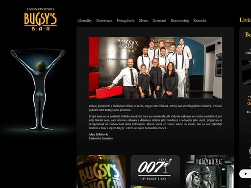 počasí, prezidenti a vládnoucí strany se mění, bugsy`s bar zůstává. pevný bod mixologického vesmíru, z něhož pohnete naší koktejlovou planetou.