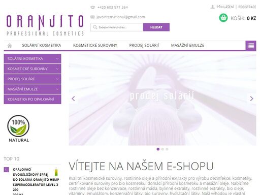 www.kosmetika-oranjito.cz
