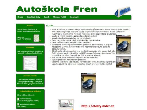 autoškola frenštát pod radhoštěm, výuka a výcvik řidičů k získání řidičského oprávnění, profesní školení řidičů, kondiční jízdy