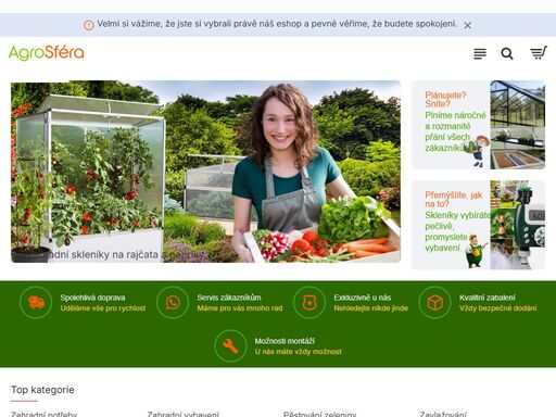 zahradní potřeby, agrosféra, skleníky kinplast, fóliovník, akce, slevy, zahradní potřeby zahradní potřeby a skleníky kinplast, gampre sanus a agrosféra v akci, vše pro zahradu s prodejem chovatelských potřeb.