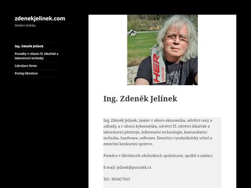 ing. zdeněk jelínek, soudní znalec, likvidátor a vysokoškolský učitel