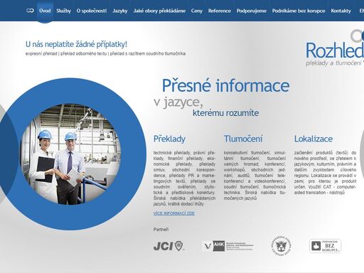 přesné informace* v jazyce,* kterému rozumíte