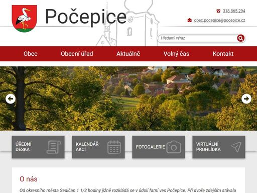 oficiální stránky obce počepice