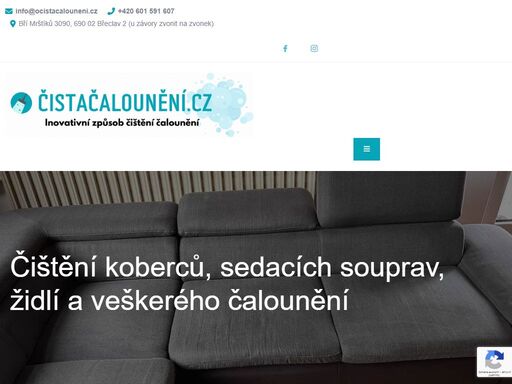 čištění čalounění, koberců, sedaček, křesel a kočárků