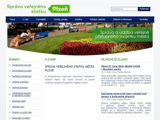 plzeňský standard komunikací | správa veřejného statku města plzně