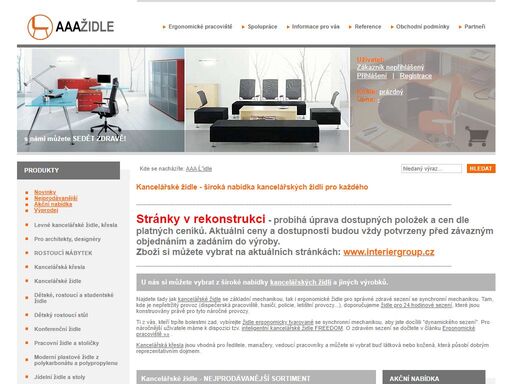 specializujeme se na kancelářské židle. kromě kancelářských židlí prodáváme ale i kancelářská křesla, školní židle, apod.
