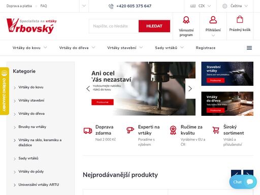 specialista na vrtáky pro kov, dřevo, beton i speciální použití. vrtáky vrbovský – kvalita, zkušenosti a rychlé dodání. vyberte si z široké nabídky!