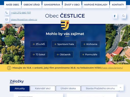 oficiální stránky obce čestlice
