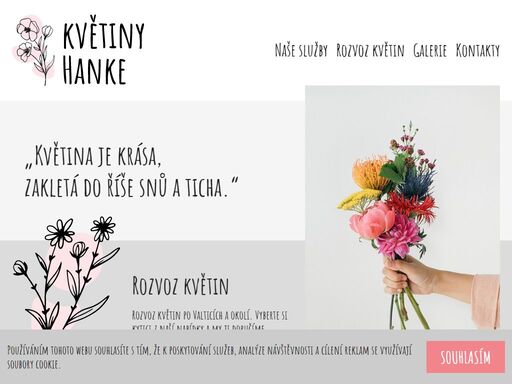 květiny hanke, květinářství, dekorace, valtice, roman hanke, zahradnické potřeby