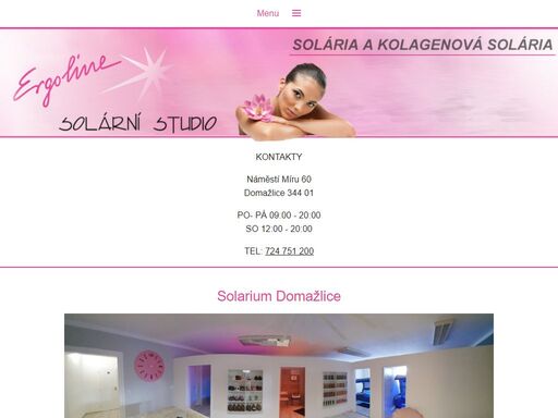 solárium domažlice. ergoline kolagenové solárium. obnova kolagenu, krásné opálení, vitamín d, vibrační trénink.
