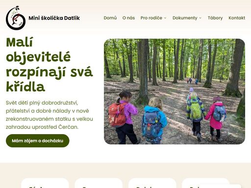 objevte svět plný dobrodružství, kreativity a přátelství v naší miniškoličce. v našem hnízdě malí ptáčci poznávají a spoluvytvářejí svět. každý den je plný nových objevů, her a přátelství.