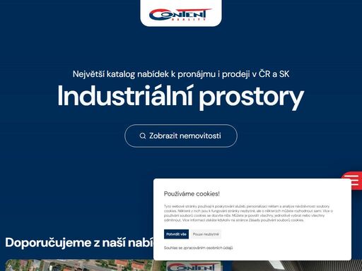 nabízíme pronájem skladových prostor, výrobních prostor a celkově vše kolem prodeje a pronájmu komerčních prostor na území české a slovenské republiky.