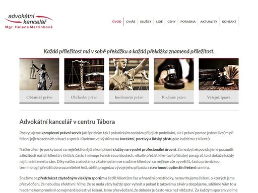 advokátní kancelář v centru tábora