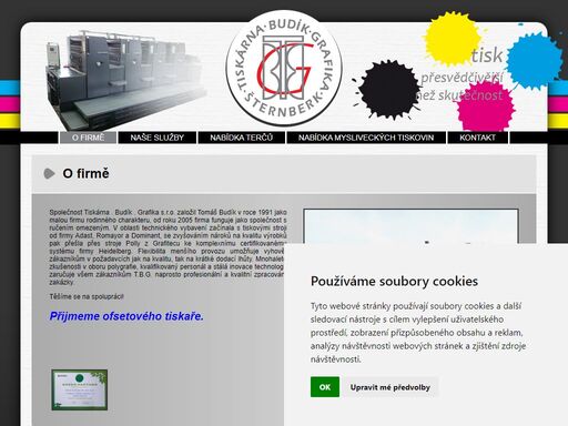 tiskárna, tisk, grafika, budík, digitální tisk, ofsetový tisk, terče, šternberk ofsetový a digitální tisk vizitek, katalogů, letáků, brožur, plakátů, návodů, velkoformátový tisk, střelecké terče a papírové terče. včetně grafického zpracování.